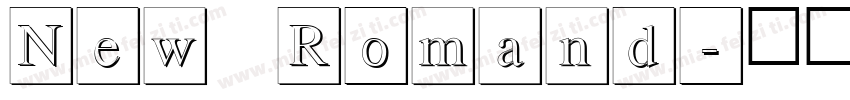 New Romand字体转换